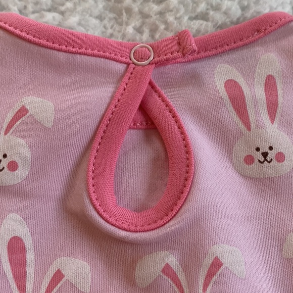 NWT Magnolia Baby Bunnies Pink Ruffle Bodysuit Onesie 3M - Picture 8 of 8